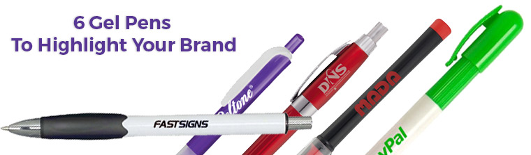 6 Gel Pens To Highlight Your Brand