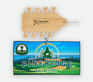 Personalized Golf Tees - Custom Printed Golf Towels