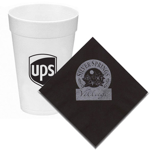 Custom Printed Napkins, Custom Plates, Promotional Paper Cups