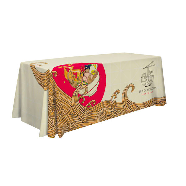 6' Standard Table Throw Full Color - 4 Sided