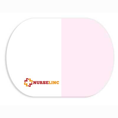 Bic® Adhesive Die Cut Notepads (Oval)