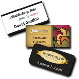 Custom Plastic Name Badge - Phoenix Name Badge 1 1/2" x 3" Plastic