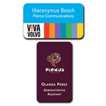 Custom Name Badges With Logo - Dallas 2" x 3"  Plastic