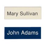 Custom Plastic Engraved Name Badges - Los Angeles Badge 1" x 3" Plastic