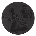 Promotional Leather Coasters - Leather Coasters-Black