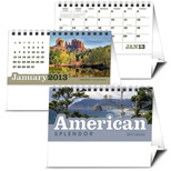 Customized Desk Calendar, American Splendor 2013 Desk Calendar, Promotional Desk Calendars
