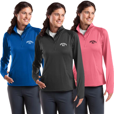 16676 - Sport-Tek® Ladies Sport-Wick® Stretch 1/2-Zip Pullover