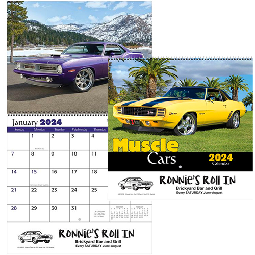 17724 - Muscle Cars Wall Calendar