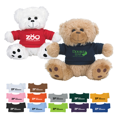 20813 - Small Plush Paw Bear with Shirt