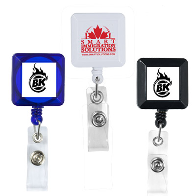22543 - 30" Cord Square Retractable Badge Reel