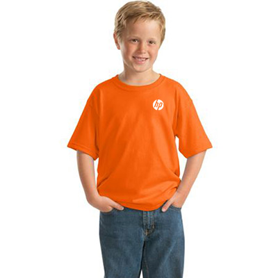 23662 - Gildan® - Youth 50/50 T-Shirt (Safety Orange)