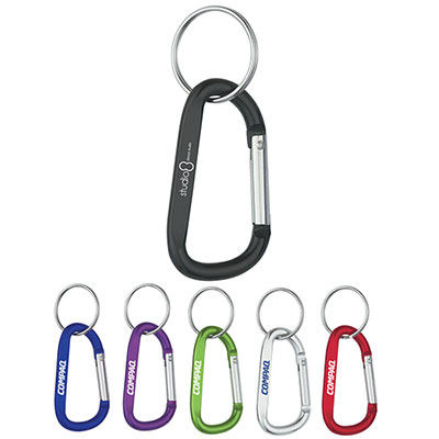 24808 - 6mm Carabiner With Split Ring