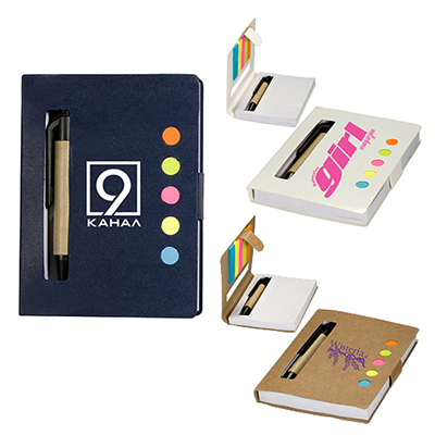 25309 - Eco Stowaway Sticky Jotter with Pen