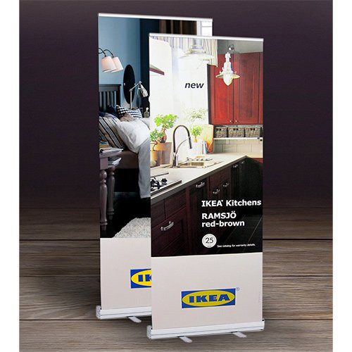 25399 - Economy Fabric Retractable Banner Stand - 33.5" x 82"