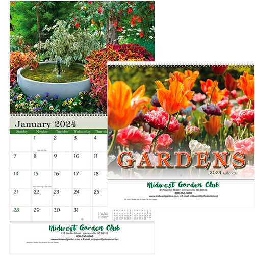 26274 - Gardens Wall Calendar - Spiral