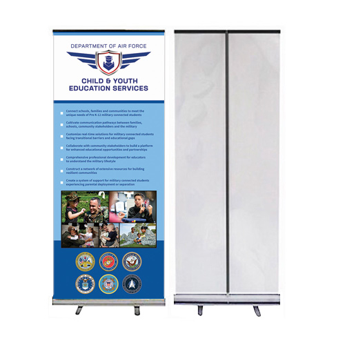 26871 - Retractable Vinyl Banner with Silver Stand