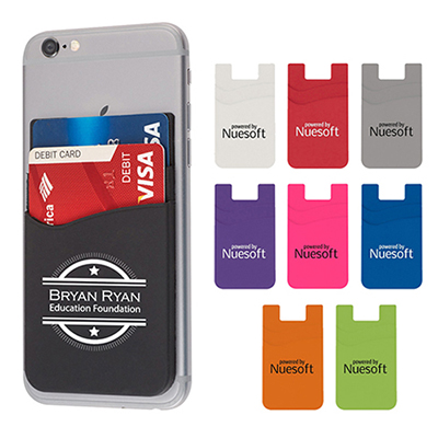 26932 - Dual Pocket Silicone Phone Wallet