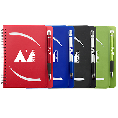 27114 - 5" x 7" Huntington Notebook with Pen