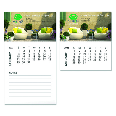 9920 - Business Card Magnet with Calendar