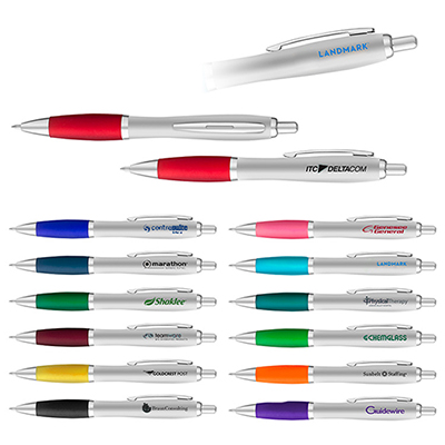 28299 - Curvaceous Silver Matte Gel Pen