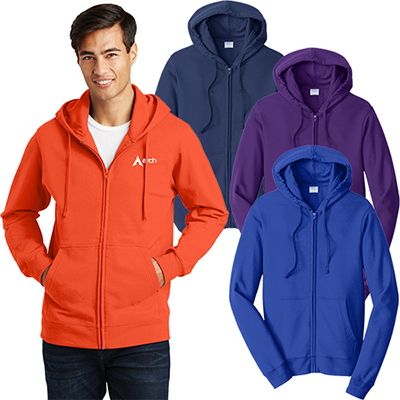 29068 - Port & Company® Fan Favorite™ Fleece Full-Zip Hooded Sweatshirt