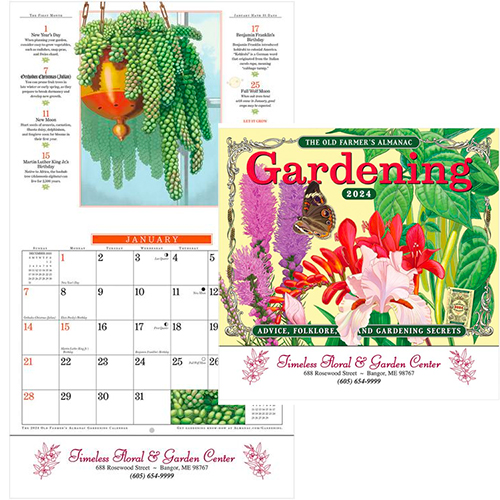 29182 - The Old Farmer's Almanac Gardening Calendar - Stapled