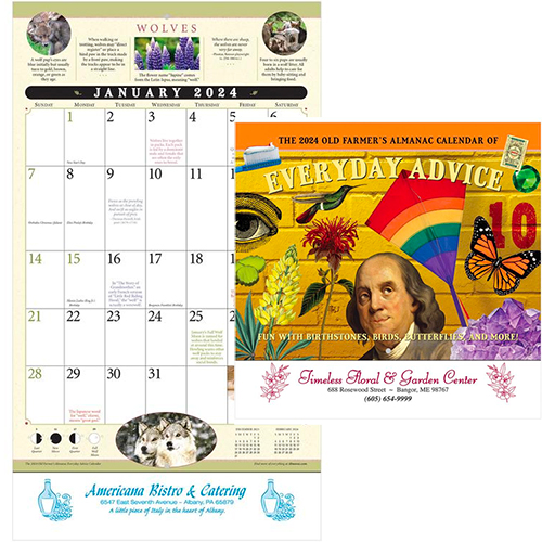 29184 - The Old Farmer's Almanac Everyday Advice Calendar - Stapled
