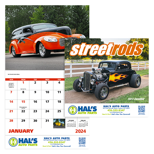 30232 - Street Rods Stapled Calendar