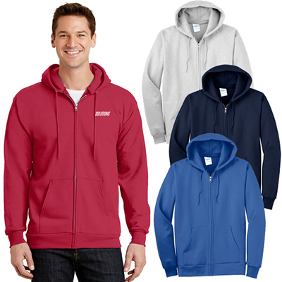 30381 - Port & Company® - Essential Fleece Full-Zip Hooded Sweatshirt