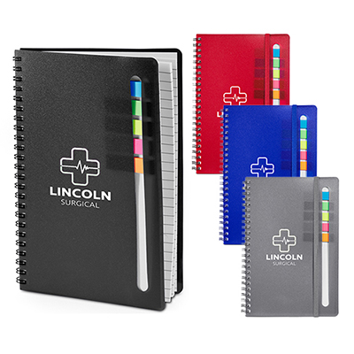32623 - Semester Spiral Notebook with Sticky Flags
