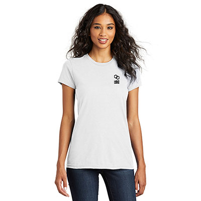33842 - District ® Women’s Fitted The Concert Tee ® - White