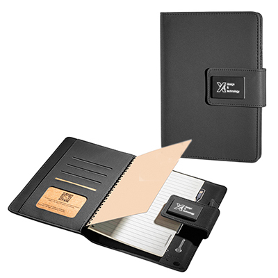 34128 - SCX Design Notebook A5 with Power Bank