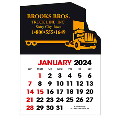 2583ST - Stick-Up Calendars (Semi Truck)