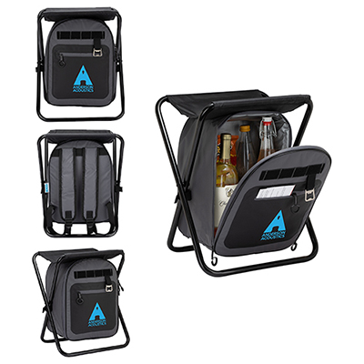 34351 - iCOOL® Cape Town 20-Can Capacity Backpack Cooler Chair