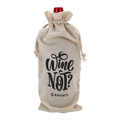 34439 - Linen Wine Gift Bag