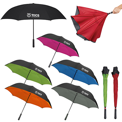 34587 - 48" Arc Two-tone Inversion Umbrella