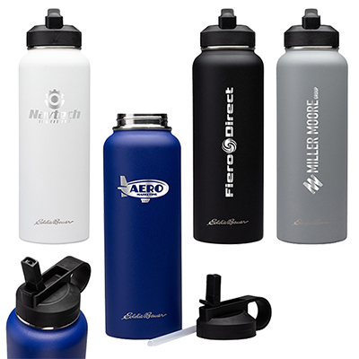 34643 - Eddie Bauer® 40 oz. Peak-S Vacuum Insulated Water Bottle