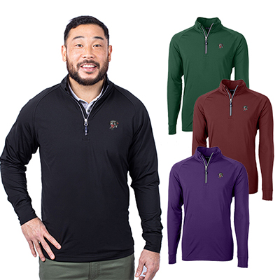 34696 - Cutter & Buck Adapt Eco Knit Stretch Recycled Men's Quarter Zip Pullover