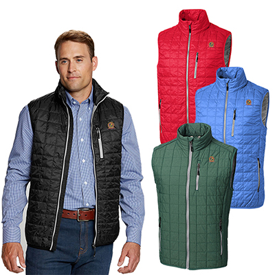 34708 - Cutter & Buck Rainier PrimaLoft® Men's Eco Insulated Puffer Vest