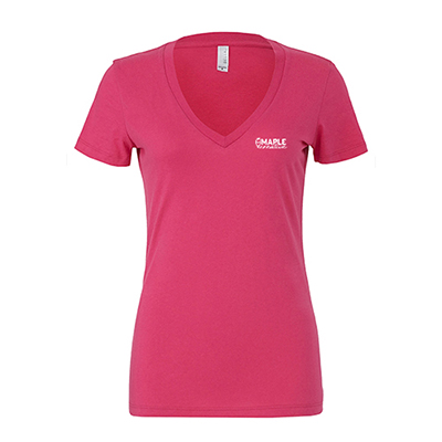 34837 - Bella + Canvas Ladies' Relaxed Jersey V-Neck T-Shirt