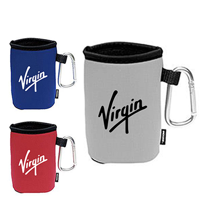 34991 - KOOZIE Collapsible Can Kooler with Carabiner