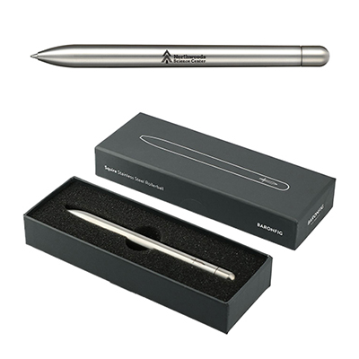 35026 - Baronfig Squire Precious Metals Stainless Steel Pen