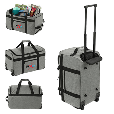35046 - Graphite Recycled Wheeled Duffel
