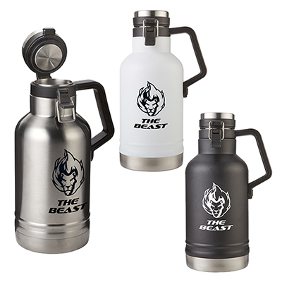 35107 - 64 oz. “The Beast” Double Wall Stainless Steel Growler