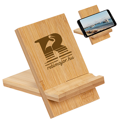 35473 - Bamboo Portable Phone Stand