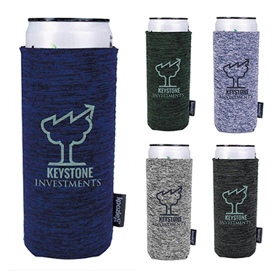 35524 - Koozie® Heather Collapsible Slim Can Cooler