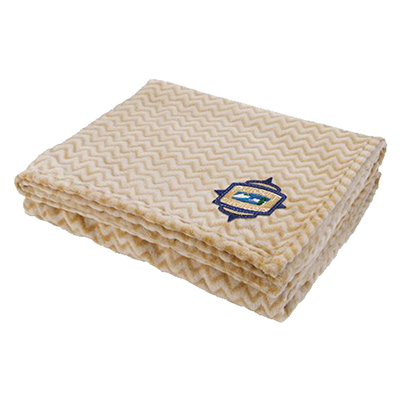 35553 - Two-Tone Wave Flannel Blanket