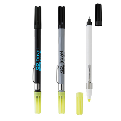 35560 - Dri Mark® Double Header Highlighter Nylon Pen Combo