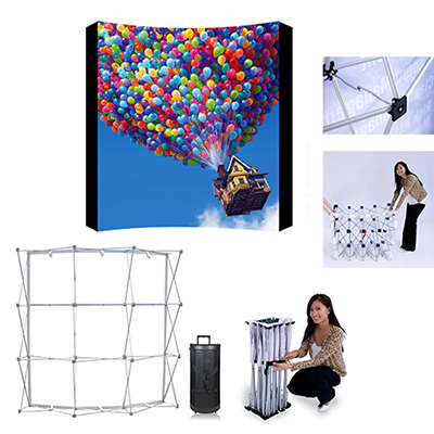 35587 - 8" Curved Fabric Popup Display + Hardware