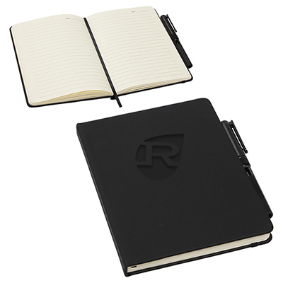 35838 - Quorum Soft Touch Journal with Matching Color Gel Pen